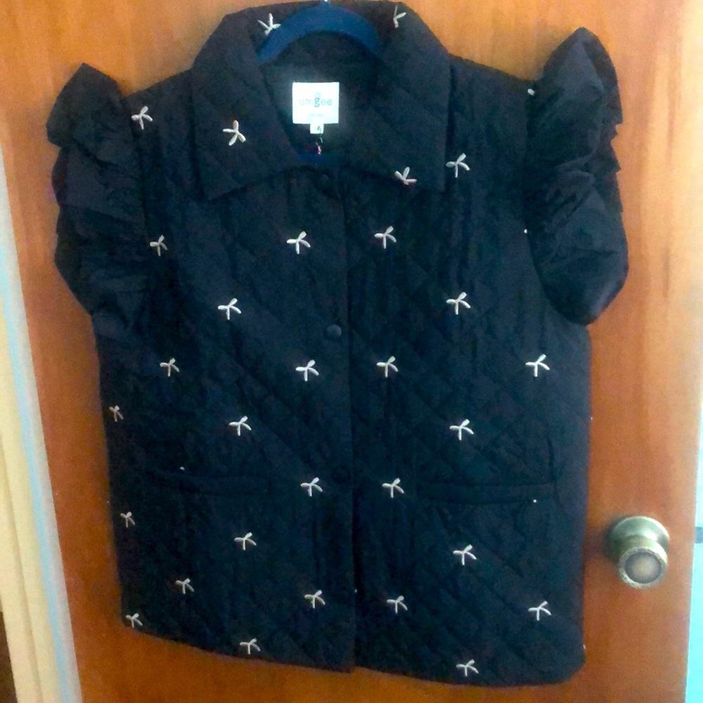 Cute black quilted vest